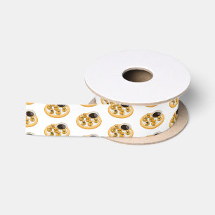 Thai shrimp purse cartoon illustration satin ribbon