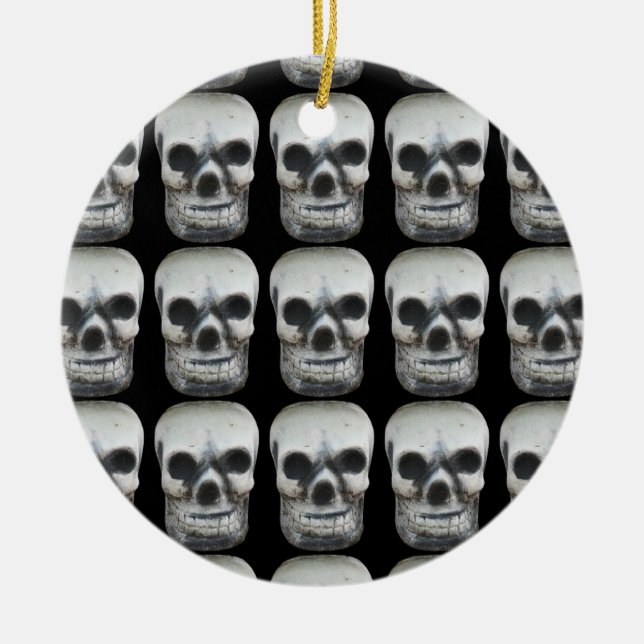 Thai Skull Ceramic Tree Decoration (Front)