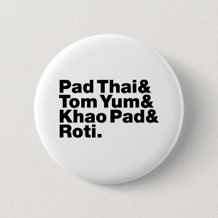 Thai Street Food 6 Cm Round Badge