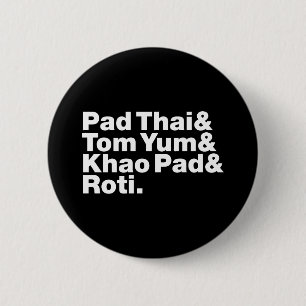 Thai Street Food 6 Cm Round Badge