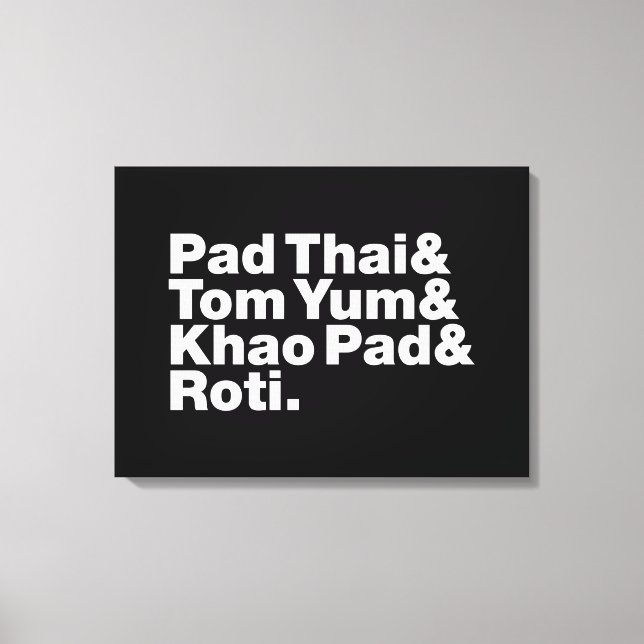 Thai Street Food Canvas Print (Front)