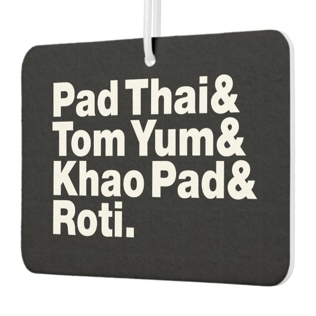 Thai Street Food Car Air Freshener (Left)