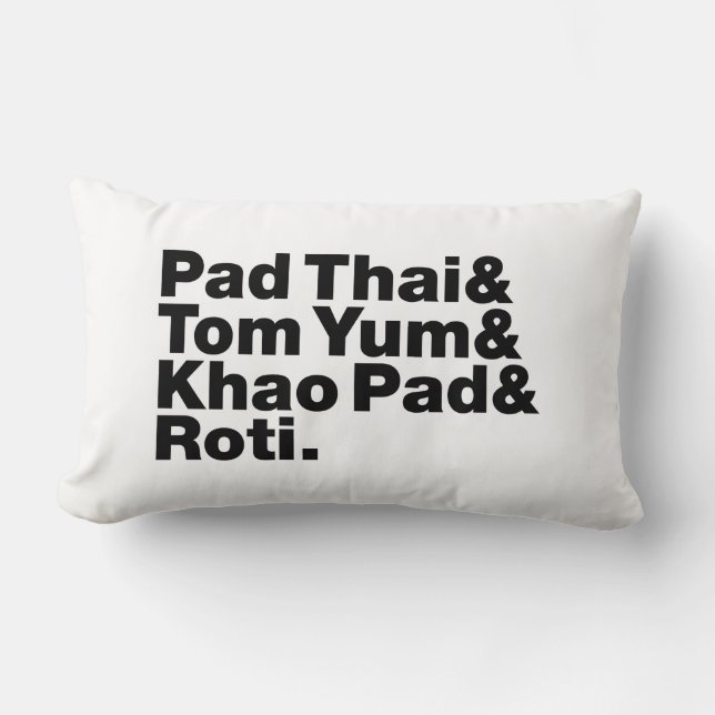 Thai Street Food Lumbar Cushion (Front)
