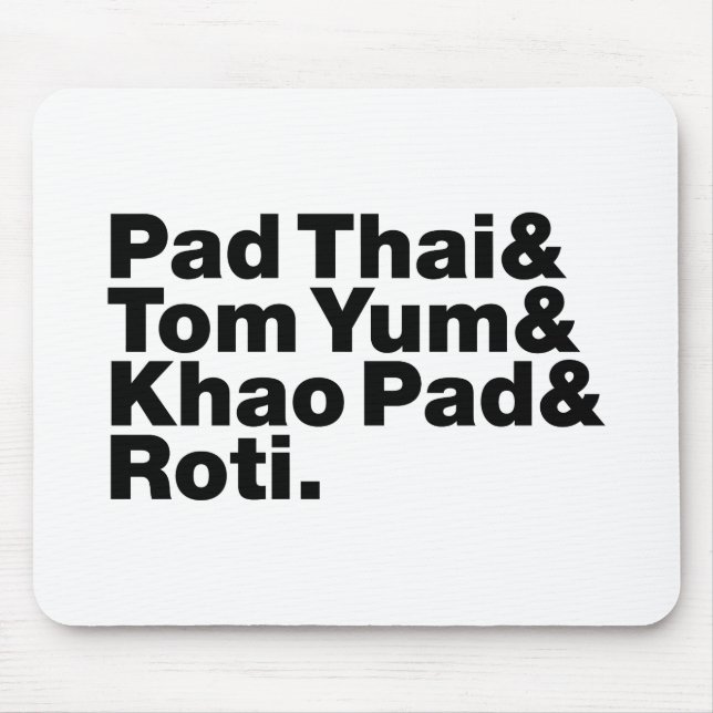 Thai Street Food Mouse Mat (Front)