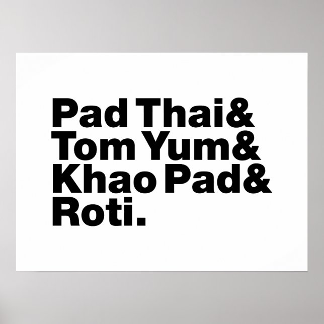 Thai Street Food Poster (Front)