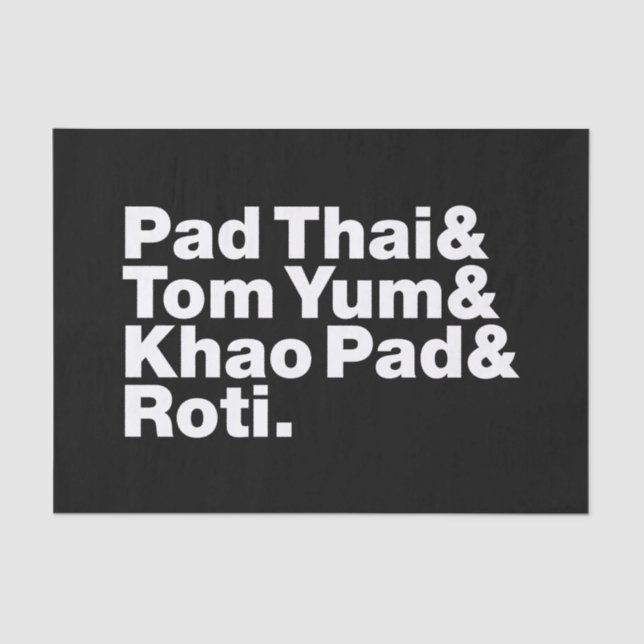 Thai Street Food Tissue Paper (Front)