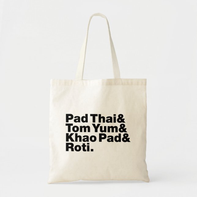 Thai Street Food Tote Bag (Front)