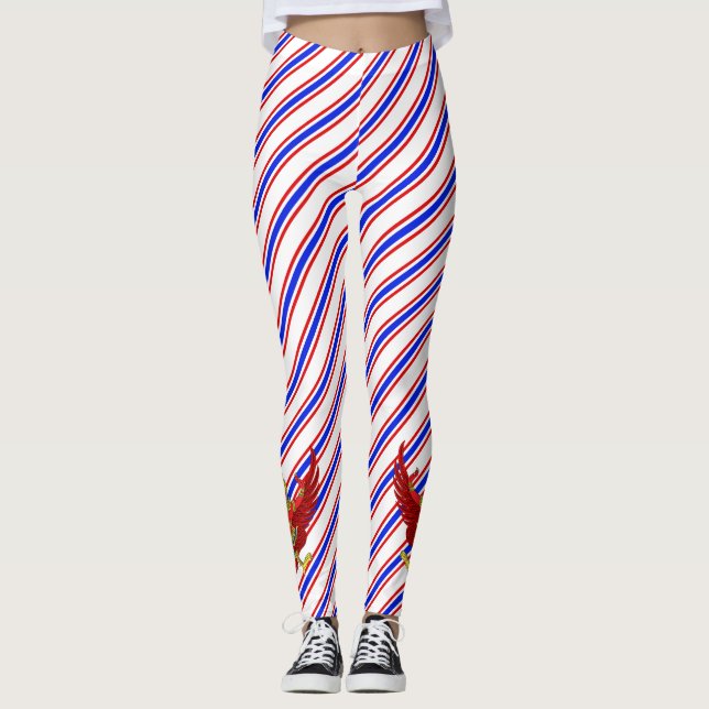 Thai stripes flag leggings (Front)