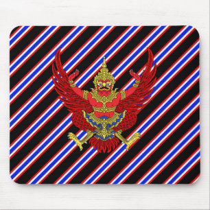 Thai stripes flag mouse mat