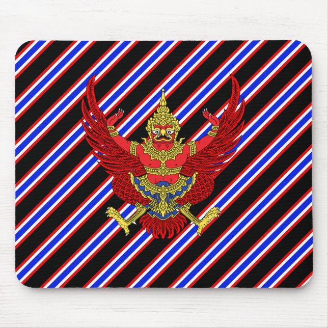 Thai stripes flag mouse mat (Front)