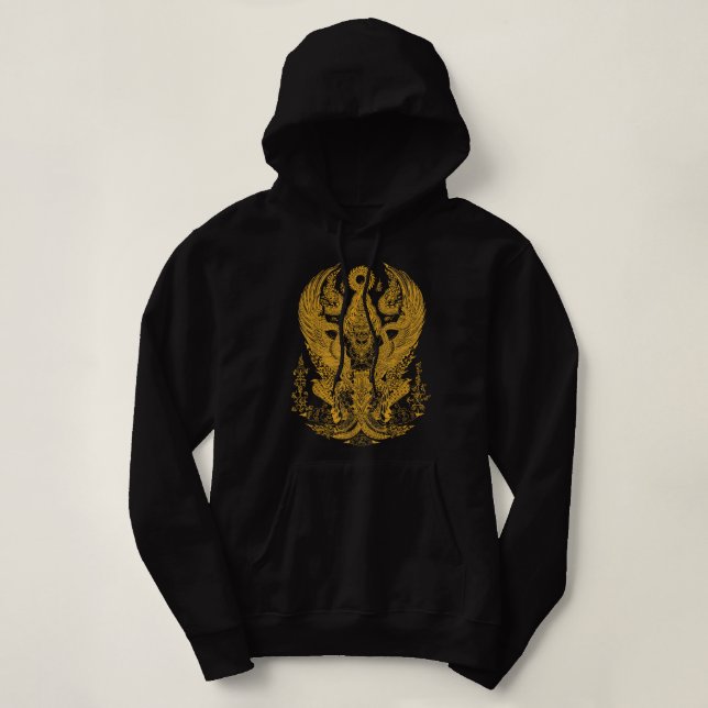 Thai Talisman Traditional Thailand Art MMA Muay Th Hoodie (Design Front)