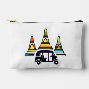 Thai Temples And Tuk Tuks Accessory Pouch