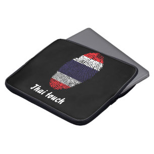 Thai touch fingerprint flag laptop sleeve