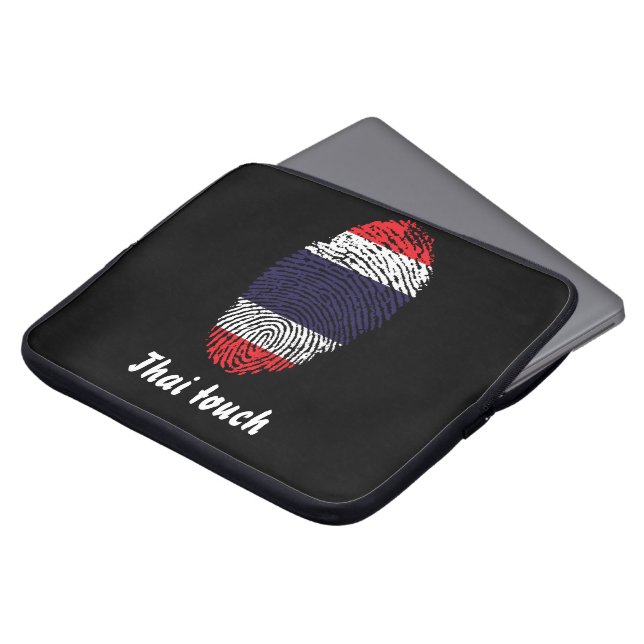 Thai touch fingerprint flag laptop sleeve (Front Top)