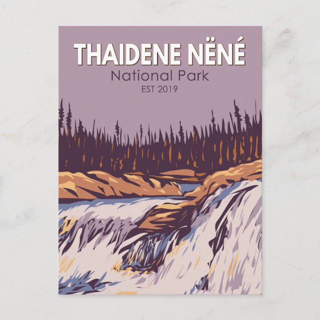 Thaidene Nene National Park Canada Travel Vintage Postcard (Front)