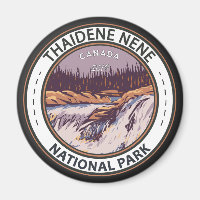 Thaidene Nene National Park Canada Vintage Badge