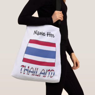 Thailand and Thai Flag Personalised Crossbody Bag
