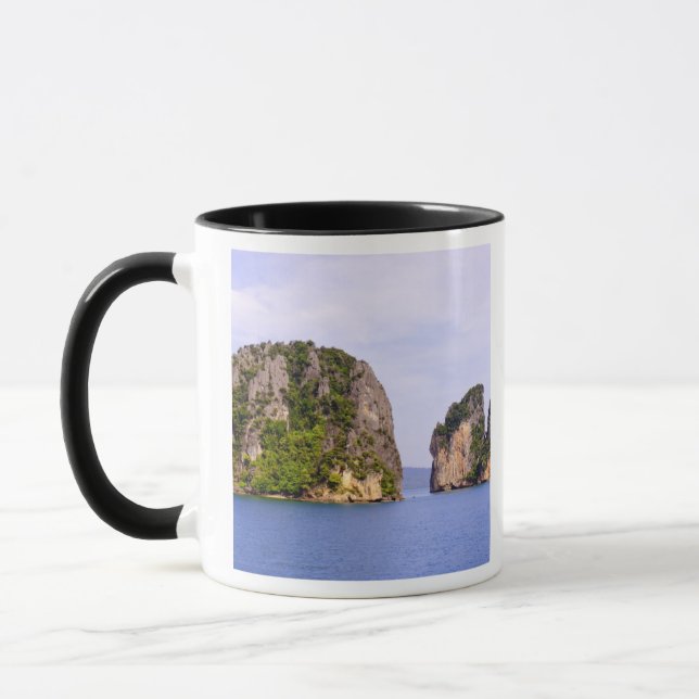 Thailand, Andaman Sea. Ao Phang Nga Islands in 2 Mug (Left)