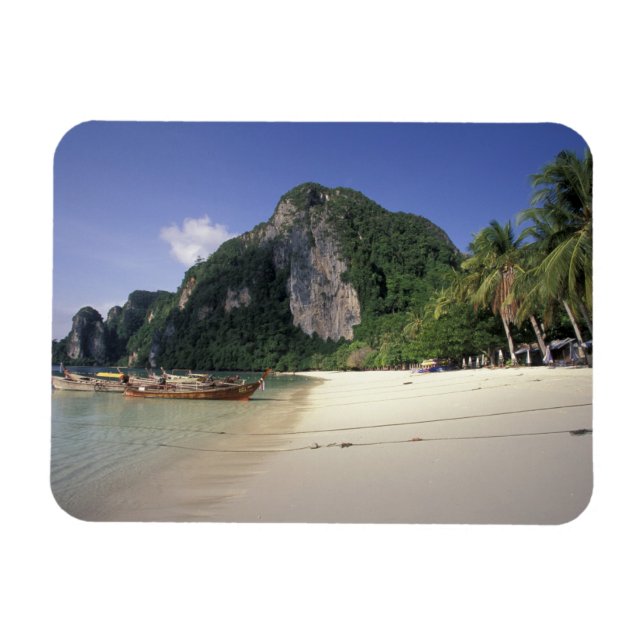 Thailand, Andaman Sea, Ko Phi Phi Island, Beach Magnet (Horizontal)