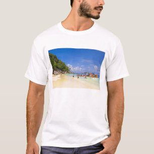 Thailand, Andaman Sea. Passengers onshore at T-Shirt