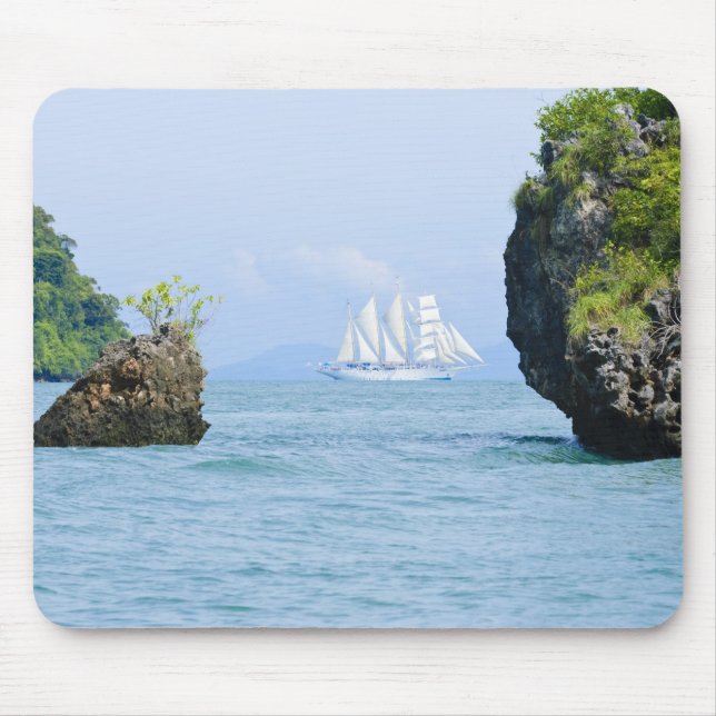 Thailand, Andaman Sea. Star Fyer clipper ship 2 Mouse Mat (Front)
