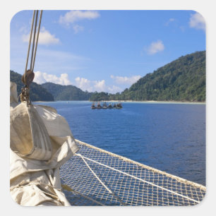 Thailand, Andaman Sea. Star Fyer clipper ship Square Sticker