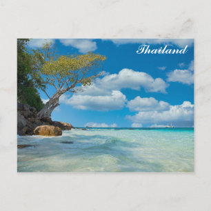 Thailand Bamboo Island Travel Photo Postcard
