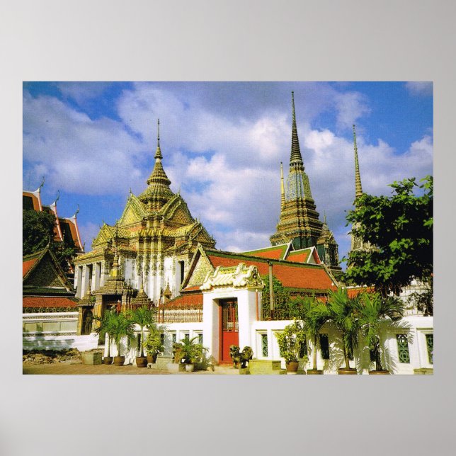 Thailand, Bangkoj Wat Phra Chetuphon Poster (Front)
