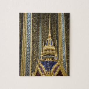 Thailand, Bangkok. Details of ornately decorated Jigsaw Puzzle