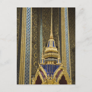 Thailand, Bangkok. Details of ornately decorated Postcard