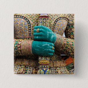 Thailand, Bangkok, Grand Palace 15 Cm Square Badge