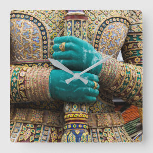 Thailand, Bangkok, Grand Palace Square Wall Clock