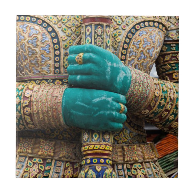 Thailand, Bangkok, Grand Palace Tile (Front)