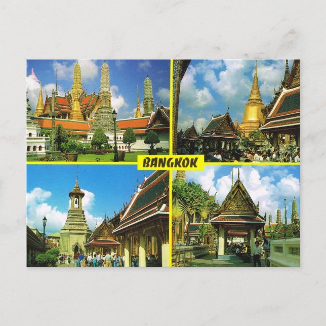 Thailand, Bangkok Multiview Postcard (Front)