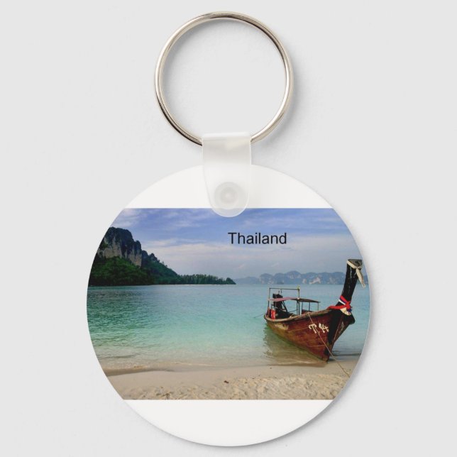Thailand Beach in Krabi (St.K) Key Ring (Front)