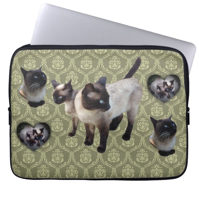 Thailand-born Siamese cat Laptop Sleeve (Front)