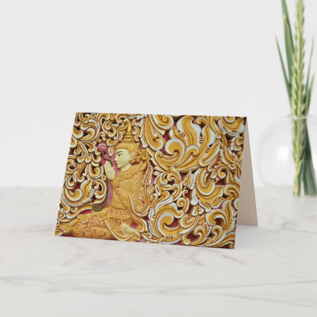 thailand buddha greeting card (Front)