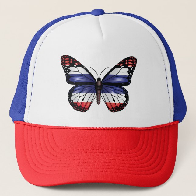 Thailand butterfly monarch flag trucker hat (Front)