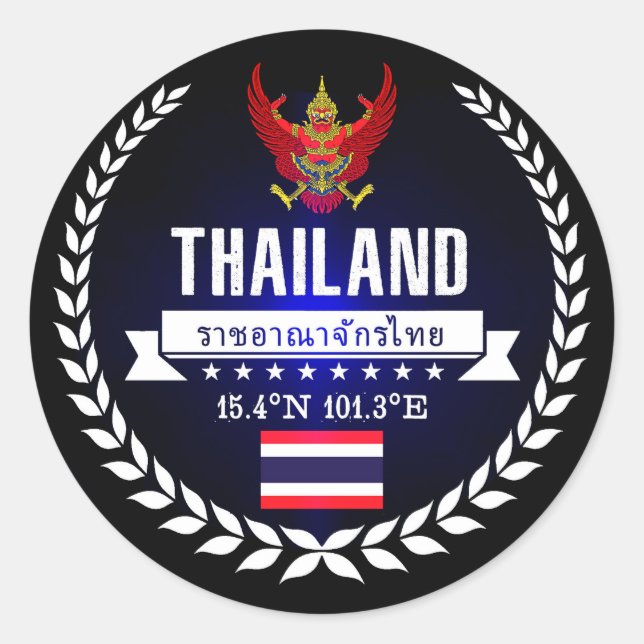 Thailand Classic Round Sticker (Front)