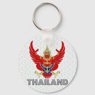 Thailand Coat of Arms Key Ring