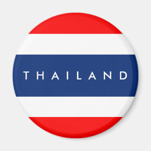 Thailand country flag nation symbol name text magnet