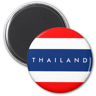 Thailand country flag nation symbol name text magnet