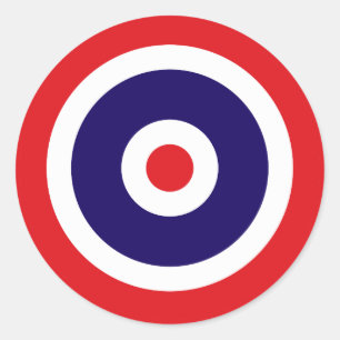 Thailand country flag roundel circle round classic round sticker