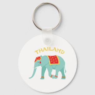Thailand Elephant Key Ring