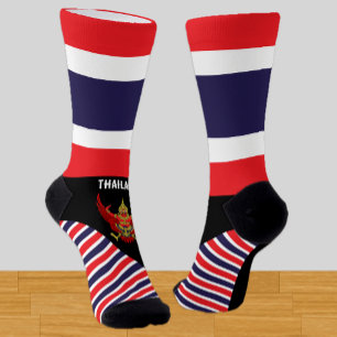 Thailand, fashion, Thai flag, patriotic Socks