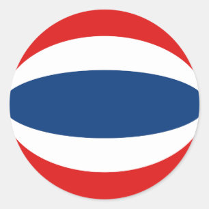 Thailand Fisheye Flag Sticker