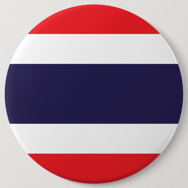Thailand Flag 6 Cm Round Badge (Front)