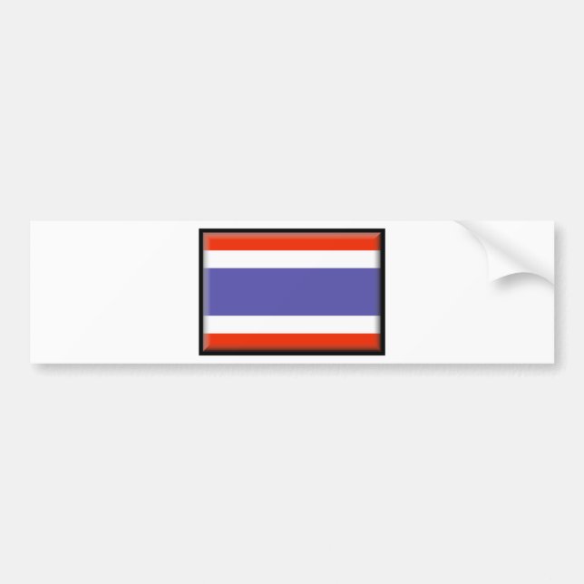 Thailand Flag Bumper Sticker (Front)