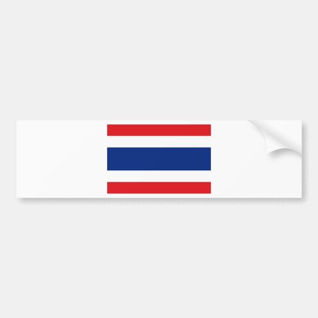 Thailand Flag Bumper Sticker (Front)