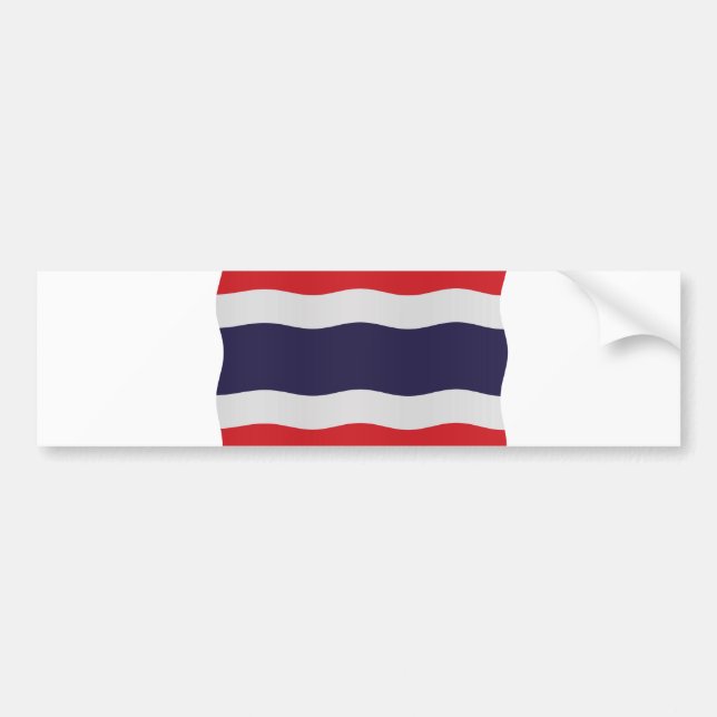Thailand flag bumper sticker (Front)